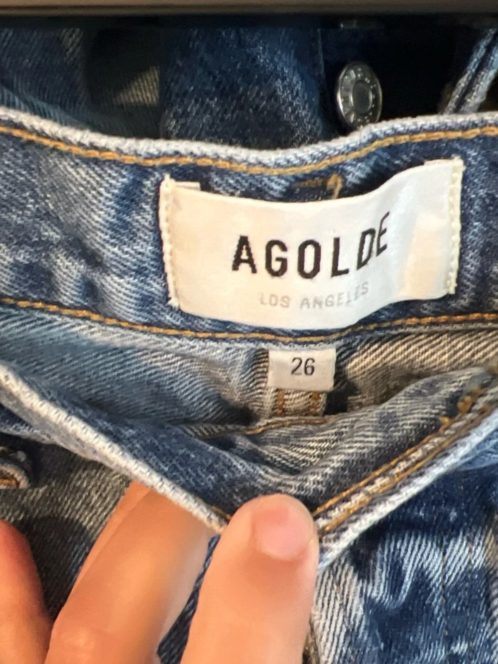 Agolde Parker Long Jean Shorts